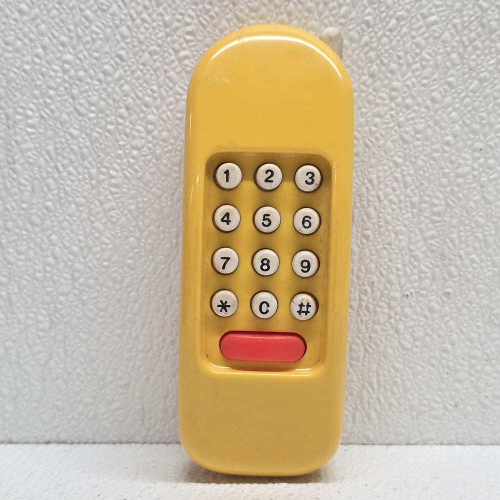 Vintage Little Tikes Kitchen Play Phone Toy Replacement Yellow Cordless